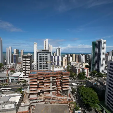 Flat Quarto e Sala, 400 metros da Praia de Boa Viagem, com Piscina, Wi-Fi 220Mbps-3