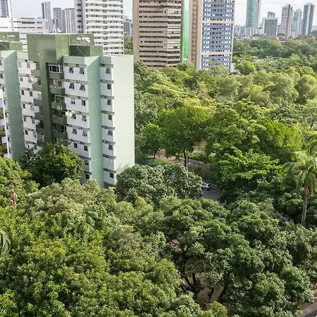 Otimo Flat Bairro Da Jaqueira Recife Ate 3 Pessoas O Coracao Verde Da Cidade Pbo902-2